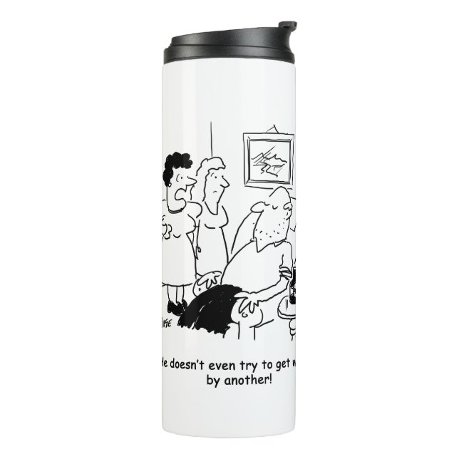 Bouteilles Isothermes Le Mari n'essaie pas d'obtenir un chaudière thermi (Tourné sur la gauche)