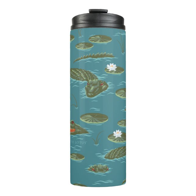 Bouteilles Isothermes Le Motif blanc Lotus Alligator Waters (Devant)
