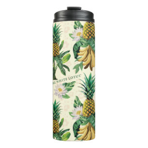 Bouteilles Isothermes Le Motif blanc Lotus Pineapple Paradise