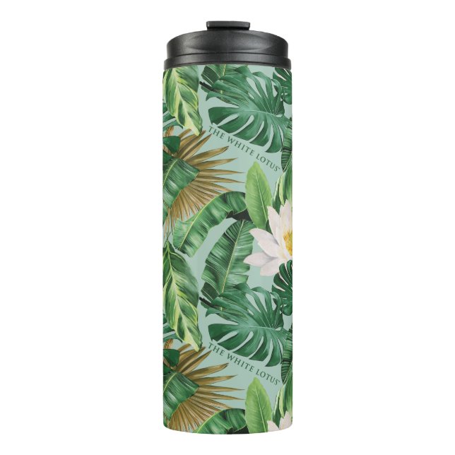 Bouteilles Isothermes Le Motif blanc Lotus Tropical Canopy (Devant)