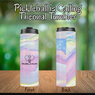 Bouteilles Isothermes Le pickleball appelle la typographie du gobelet th
