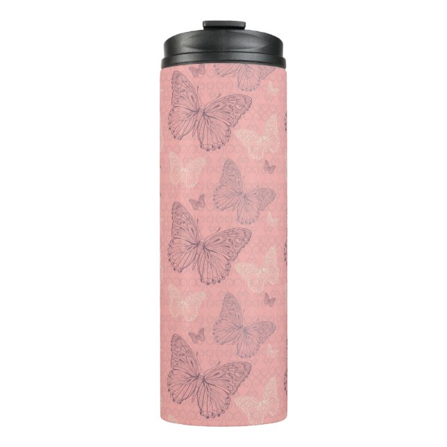 Bouteilles Isothermes Le rose de papillon (Devant)