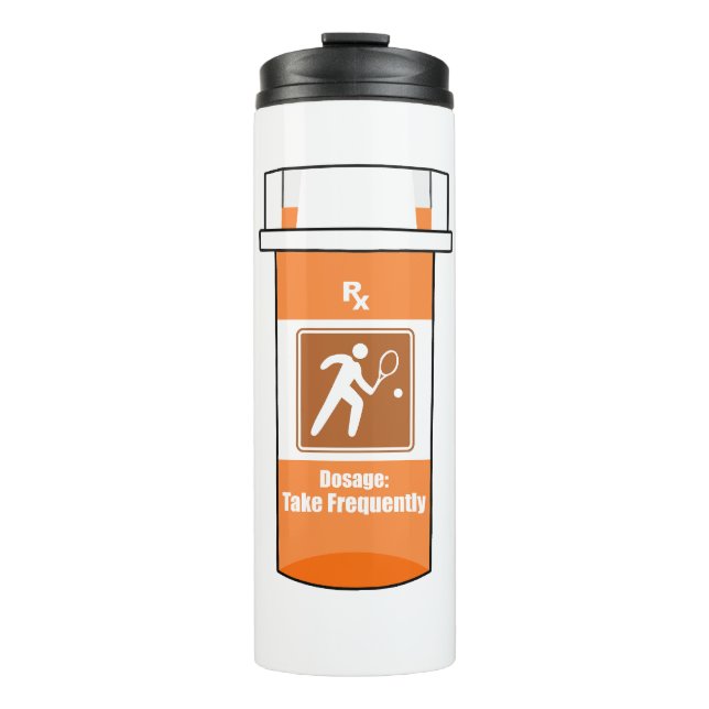 Bouteilles Isothermes Le tennis est ma drogue (Devant)