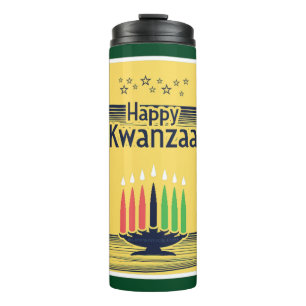 Bouteilles Isothermes Le ton chaud et célébratoire de Kwanzaa de Slipper