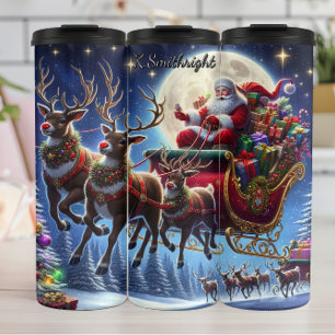 Bouteilles Isothermes Le tour de Noël ensorcelé du Père Noël
