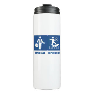 Bouteilles Isothermes Le Travail Est Important, Le Kitesurf Est Importan