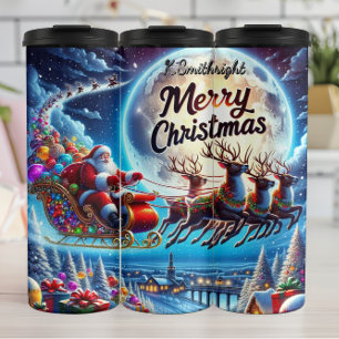Bouteilles Isothermes Le voyage paisible de Noël dans le ciel