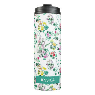 Bouteilles Isothermes Léger joli motif Floral été personnalisé