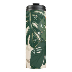 Bouteilles Isothermes Leopard Monstera : Jungle Imprimer Vintage.