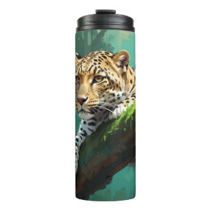 Bouteilles Isothermes Leopard réaliste dans l'art animal de la jungle