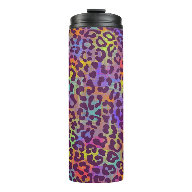 Bouteilles Isothermes Leopard skin pattern. Repeating seamless animal ba (Devant)