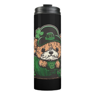 Bouteilles Isothermes Leprechaun Puppies Sticker, St. Patrick’s Day.