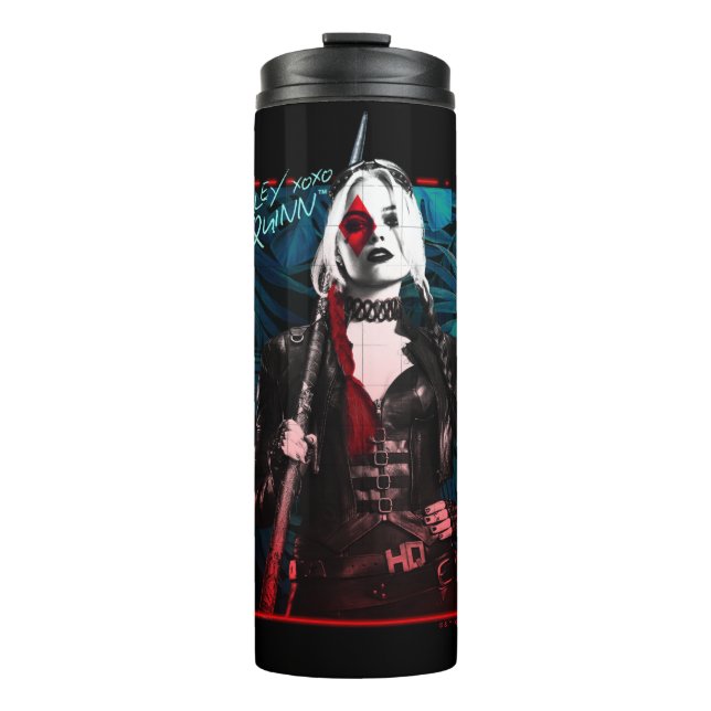 Bouteilles Isothermes L'équipe du suicide | Harley Quinn & Green Ferns (Devant)