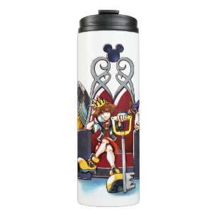 Bouteilles Isothermes Les Coeurs du Royaume  Trône, Donald et Goofy on T