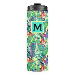 Bouteilles Isothermes Les colibris d'aquarelle   ajoutent votre initiale