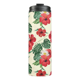 Bouteilles Isothermes Les fleurs tropicales du Lotus Blanc