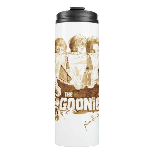 Bouteilles Isothermes Les Goonies Pirate Ship Aquarelle Graphique (Devant)