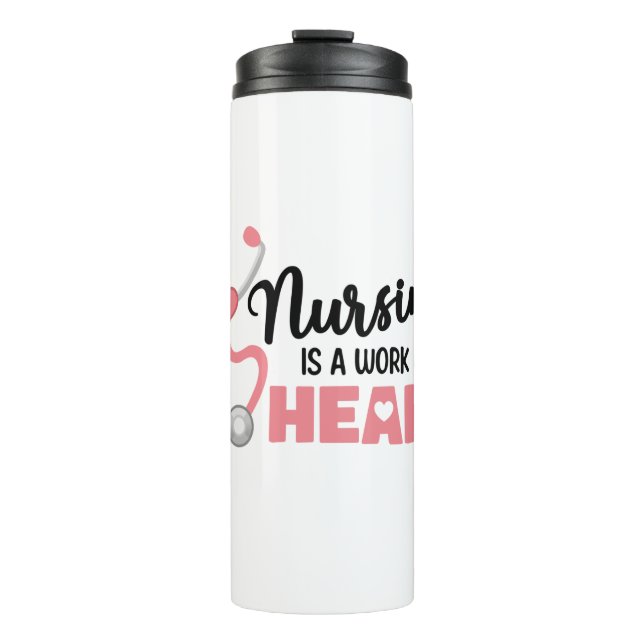 Bouteilles Isothermes Les Infirmières Sont Une Oeuvre De Coeur Parleur I (Devant)