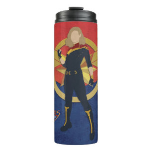 Bouteilles Isothermes Les Merveilles Capitaine Marvel Cutout Graphique
