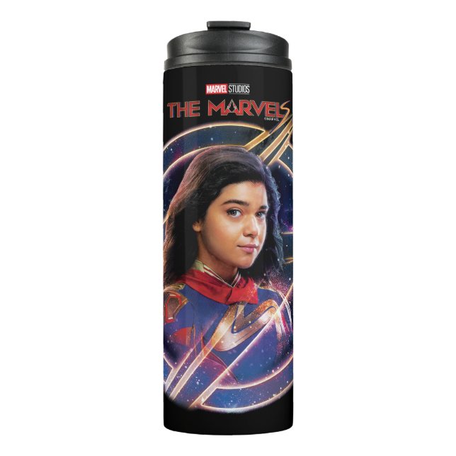 Bouteilles Isothermes Les merveilles Mme Marvel Insigne Cercle (Devant)