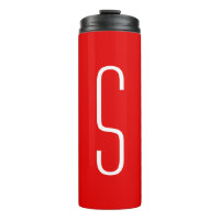 Lettre initiale Monogramme Rouge blanc moderne