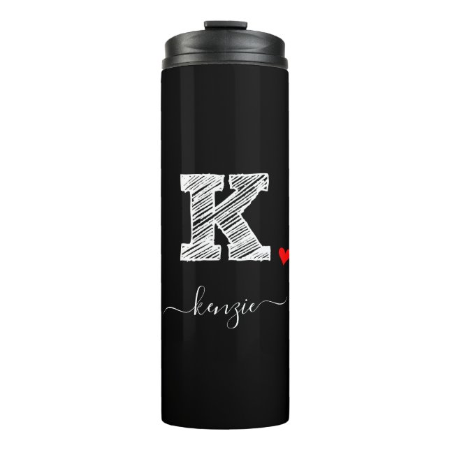 BOUTEILLES ISOTHERMES LETTRE MONOGRAPHIQUE K, PARFUM THERMIQUE (Devant)