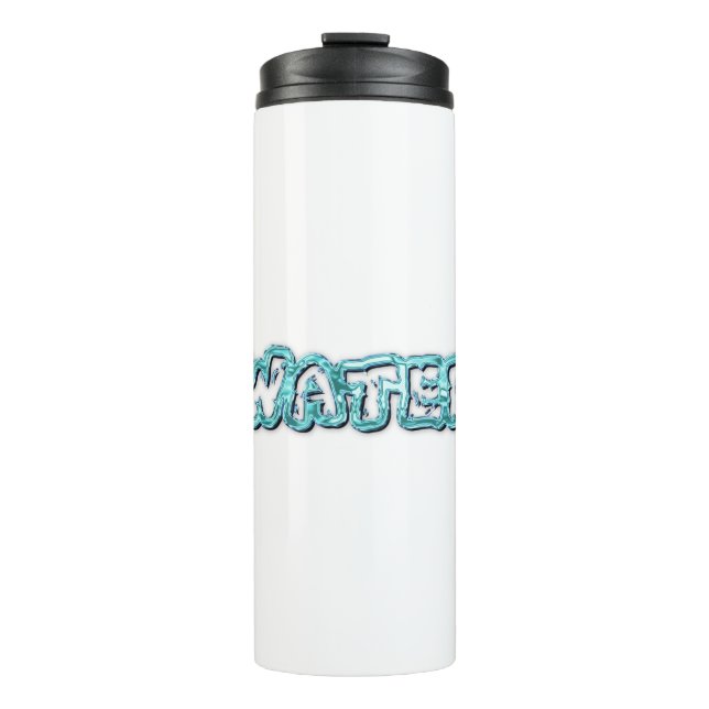 Bouteilles Isothermes Lettres d'eau potable (Devant)