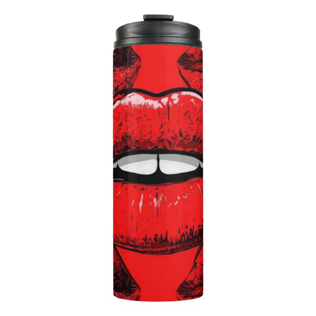 Bouteilles Isothermes Lèvres Tumbler - Siroter avec attitude (Devant)