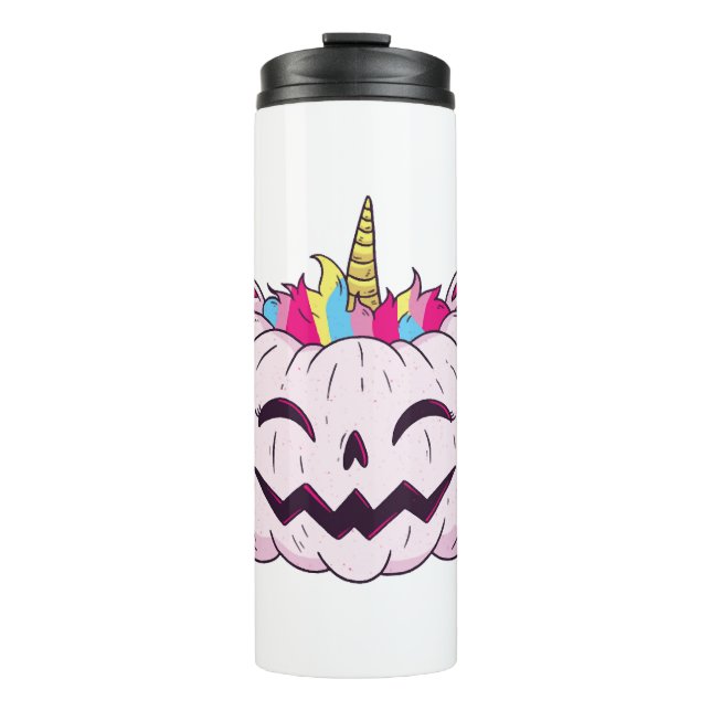 Bouteilles Isothermes licorne d'Halloween (Devant)