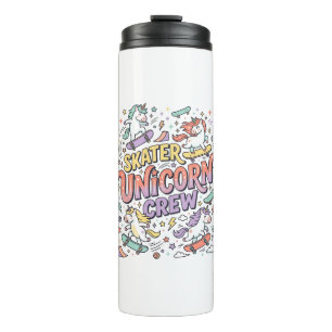 Bouteilles Isothermes Licorne Skater Licorne Crew Capriceux Zazzle Desig