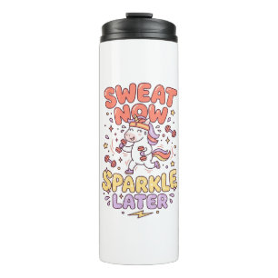 Bouteilles Isothermes Licorne sueur maintenant paillettes plus tard impr