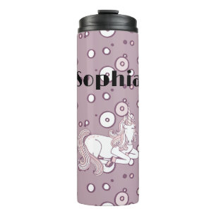 Bouteilles Isothermes Licorne Violet Lavande Féminin Points