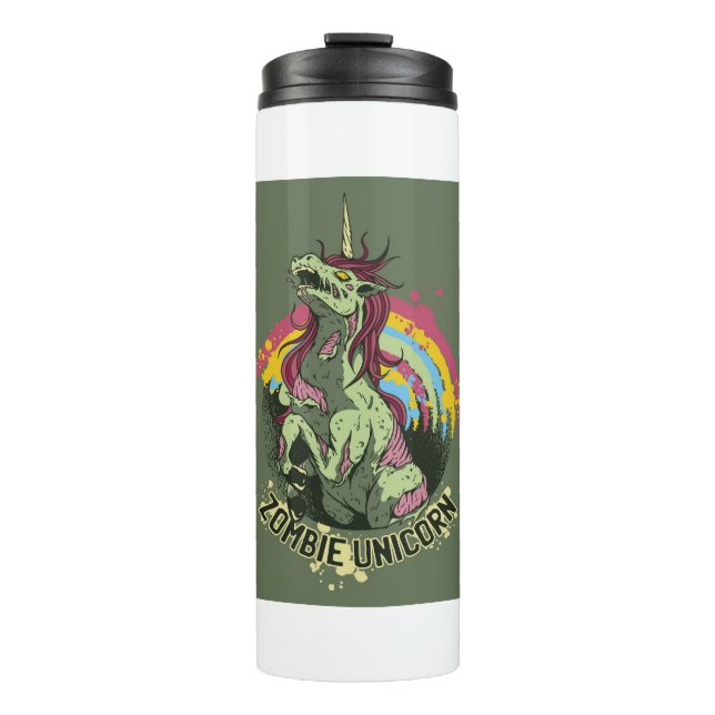 Bouteilles Isothermes licorne zombie (Devant)