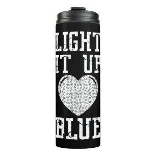 Bouteilles Isothermes Light It Up Chemise bleue Sensibilisation sur l'au