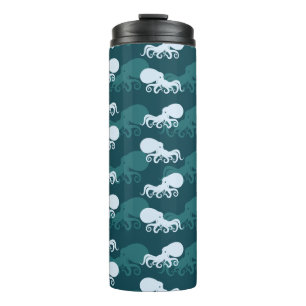 Bouteilles Isothermes Lignes Du Motif Octopus