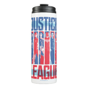 Bouteilles Isothermes Ligue de Justice   Blue & Red Group Pop Art