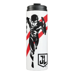 Bouteilles Isothermes Ligue de Justice   Flash Running Noir Pop Art