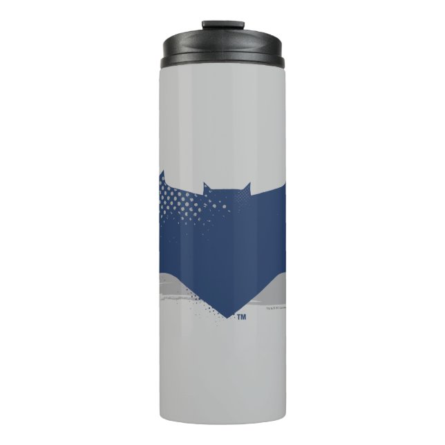 Bouteilles Isothermes Ligue de Justice | Symbole Batman de brosse et dem (Devant)