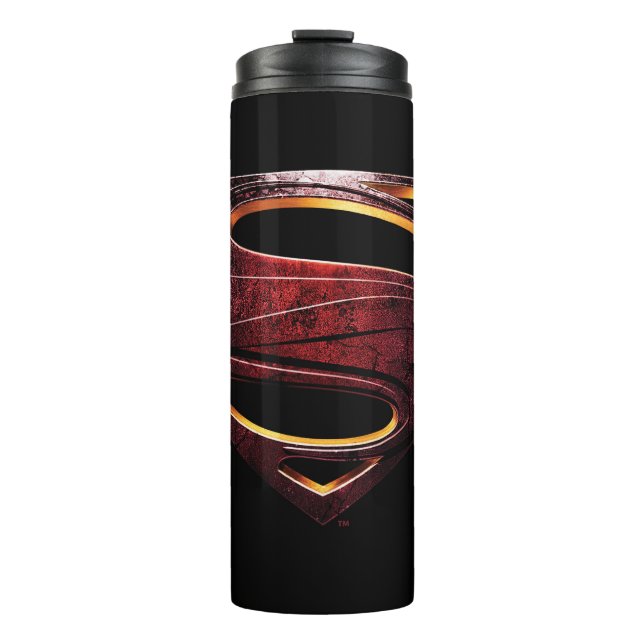 Bouteilles Isothermes Ligue de Justice | Symbole de superman métallique (Devant)