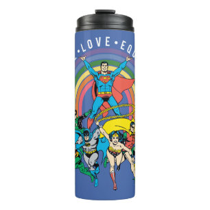 Bouteilles Isothermes Ligue de la Justice - Paix, Amour, Égalité