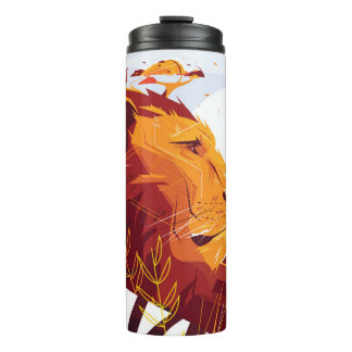 Bouteilles Isothermes Lion majestueux en safari Roi des bêtes couché et