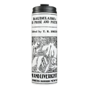Bouteilles Isothermes Livre de poésie Vintage Baudelaire