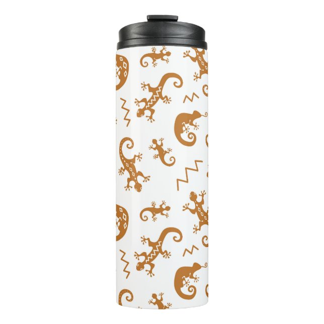 Bouteilles Isothermes Lizards Chameleons : Design Motif sans couture. (Devant)