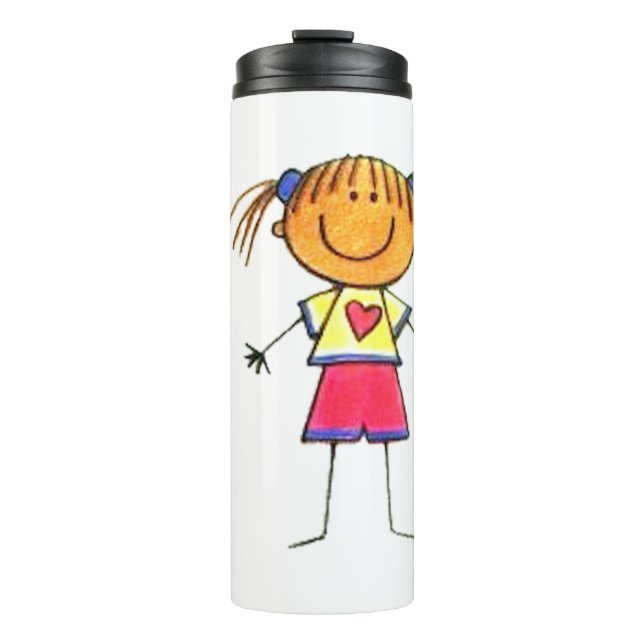 Bouteilles Isothermes L'oeuvre de votre enfant sur un Tumbler (Devant)