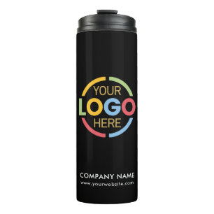 Bouteilles Isothermes Logo commercial de marque Black Promotional Compan