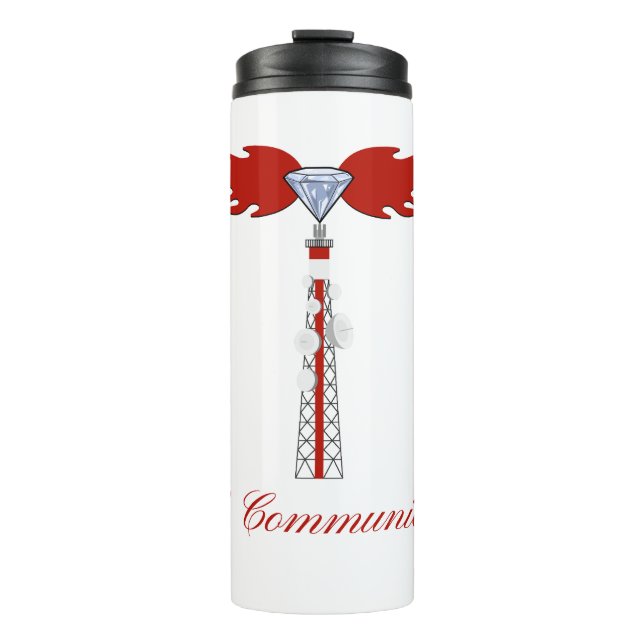 Bouteilles Isothermes Logo de la tour de communication JML (Devant)