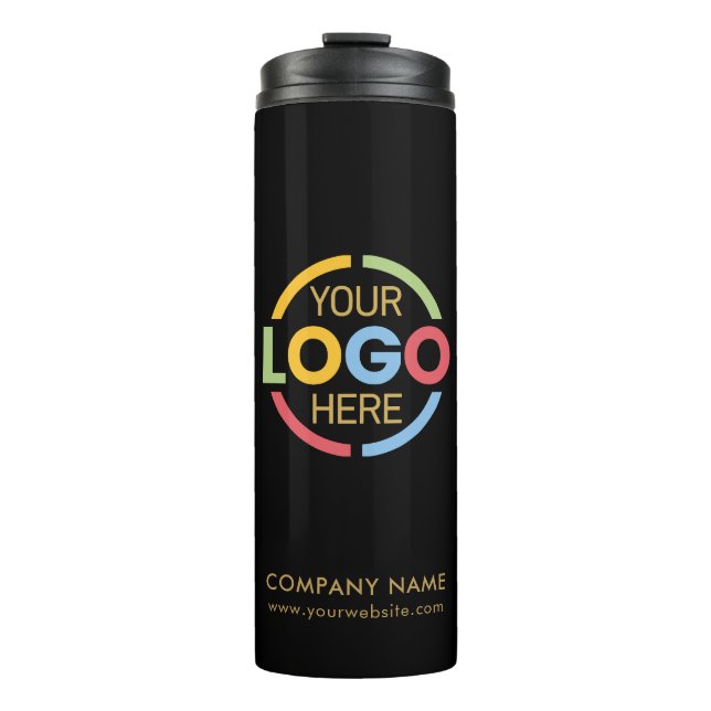 Bouteilles Isothermes Logo d'entreprise de marque Black Gold (Devant)