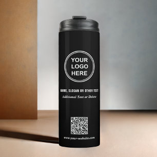 Bouteilles Isothermes Logo d'entreprise moderne QR Code noir