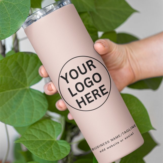 Bouteilles Isothermes Logo d'entreprise personnalisé et texte de marque  (Créateur téléchargé)