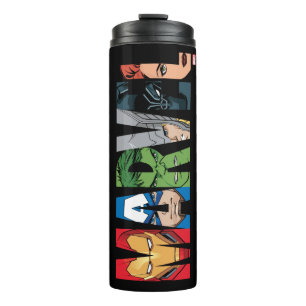 Bouteilles Isothermes Logo Marvel Avengers Face Lettre